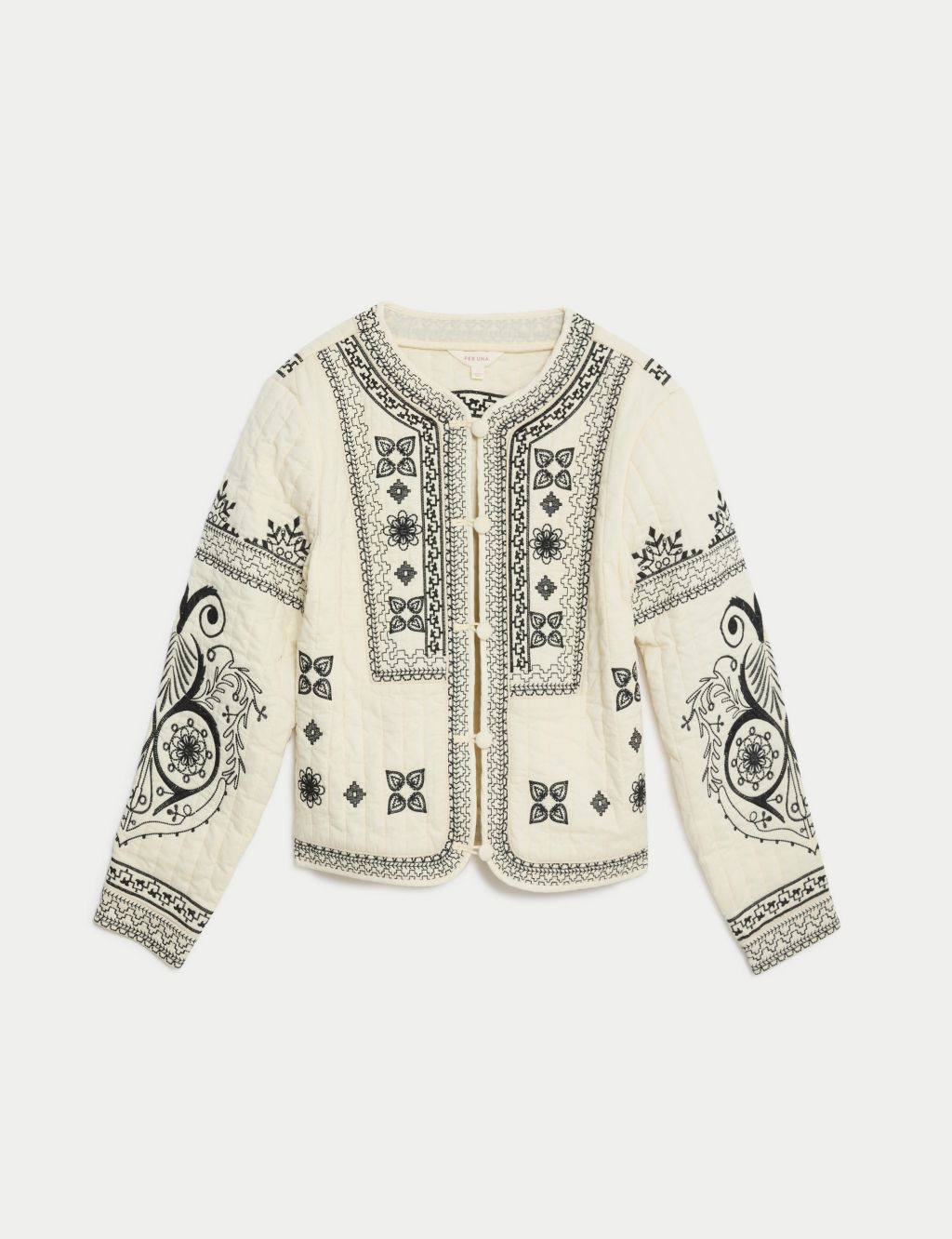 Pure Cotton Embroidered Short Jacket 1 of 7
