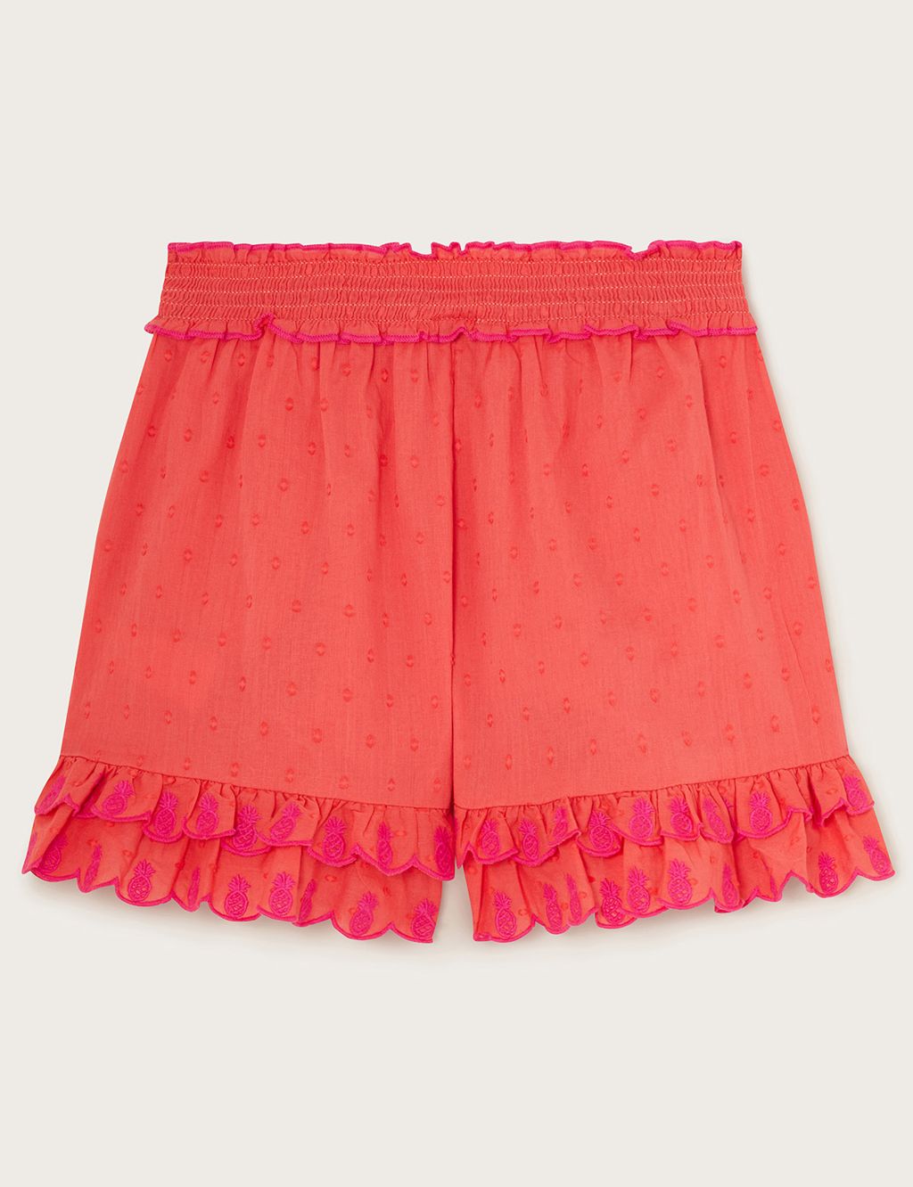 Pure Cotton Embroidered Shorts (3-13 Yrs) 2 of 4