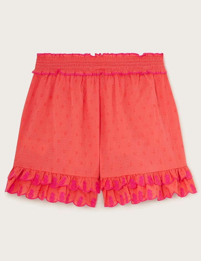 Pure Cotton Embroidered Shorts (3-13 Yrs) 3 of 4