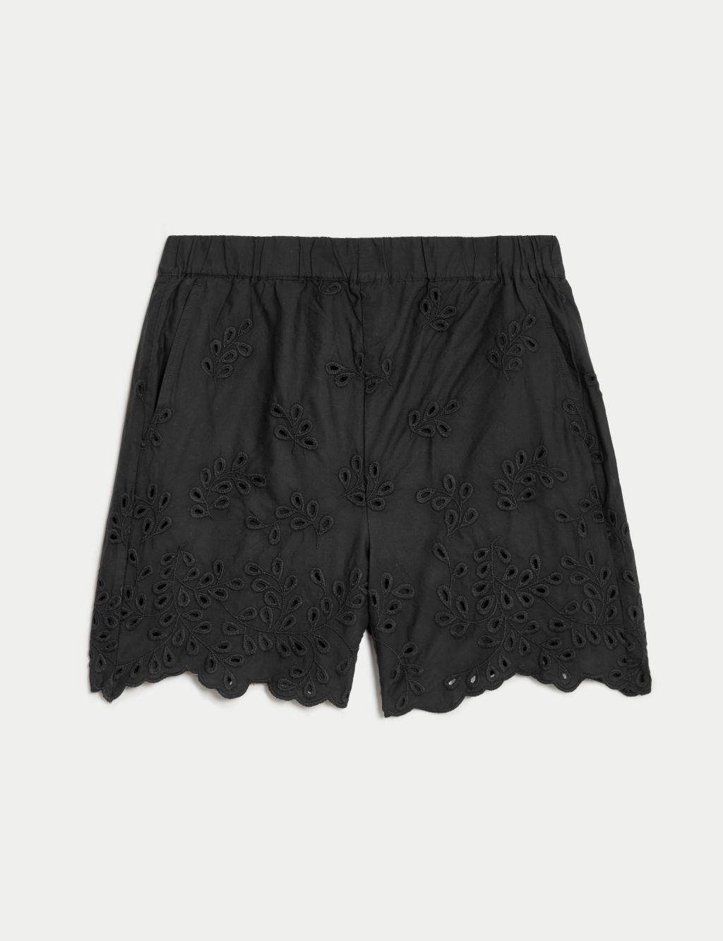 Pure Cotton Embroidered Shorts 1 of 5