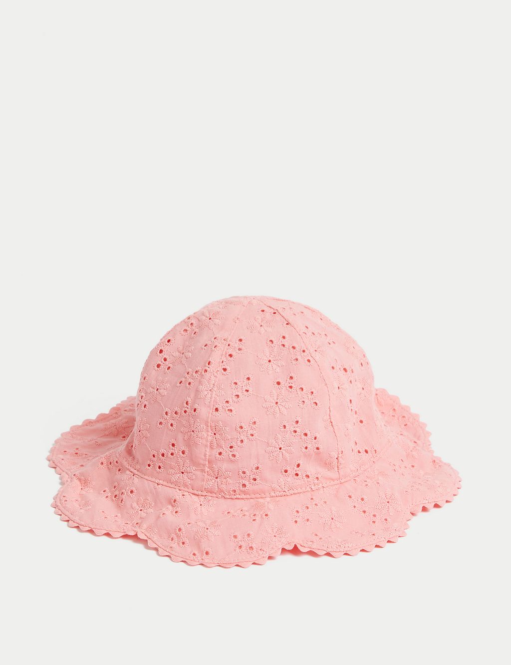 Pure Cotton Embroidered Sun Hat (0 - 12 Mths) 3 of 3