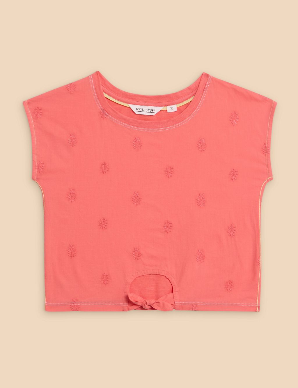 Pure Cotton Embroidered T-Shirt (3-10 Yrs) 1 of 2