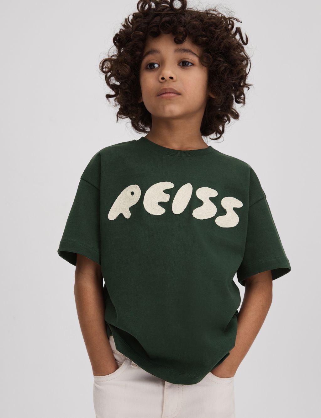 Pure Cotton Embroidered T-Shirt (3-12 Yrs) 2 of 4