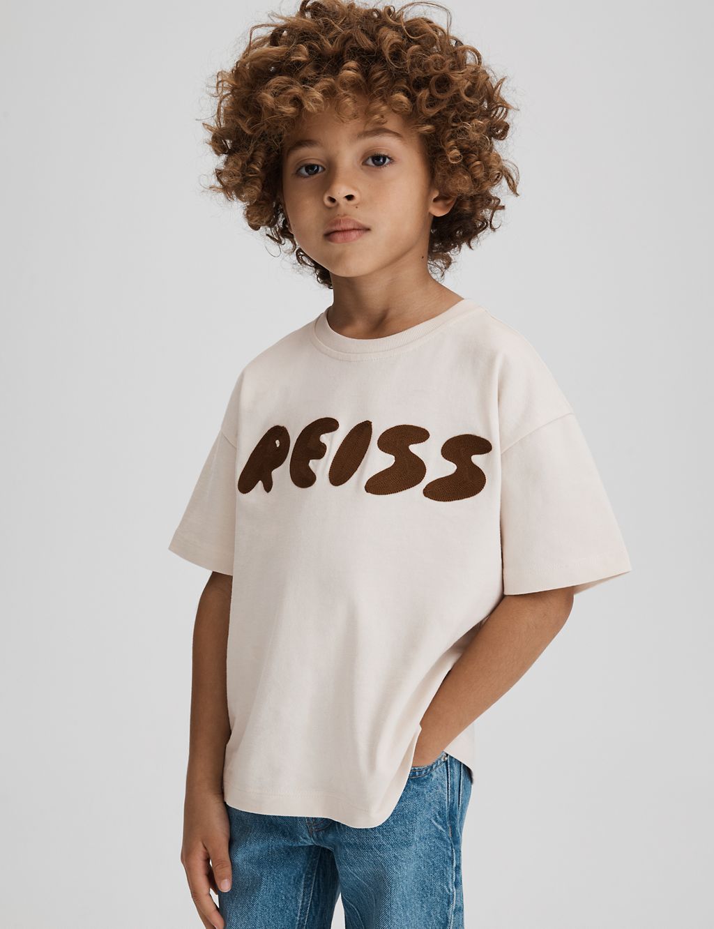 Pure Cotton Embroidered T-Shirt (3-12 Yrs) 2 of 5