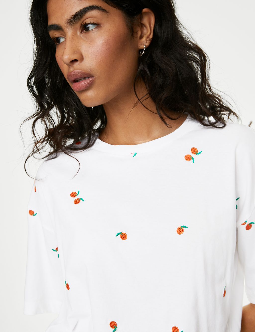 Pure Cotton Embroidered T-Shirt 3 of 6