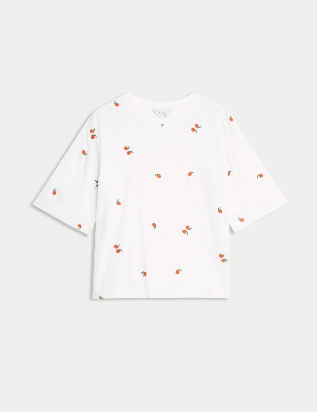Pure Cotton Embroidered T-Shirt 1 of 6