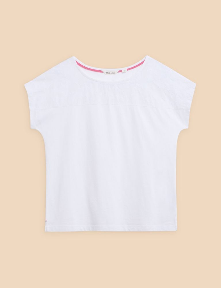Pure Cotton Embroidered T-Shirt 2 of 6