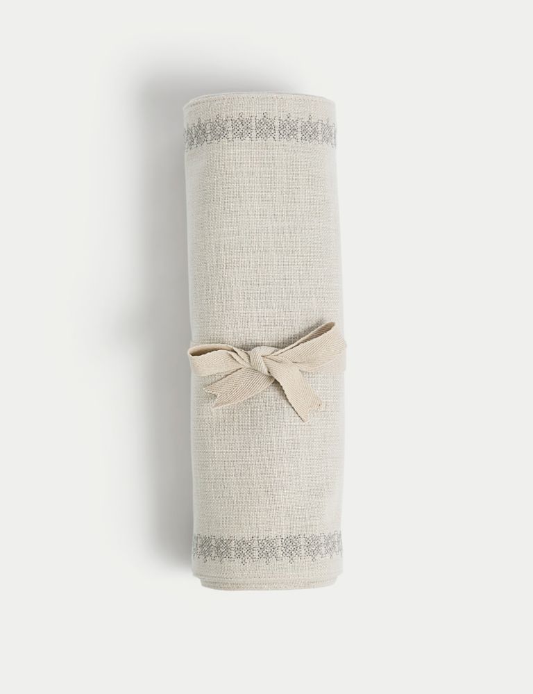 Pure Cotton Embroidered Table Runner 2 of 3