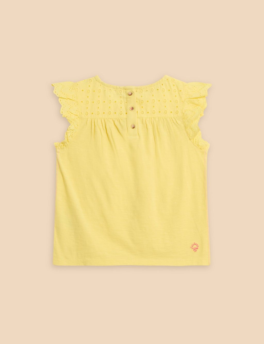 Pure Cotton Embroidered Top (3-10 Yrs) 3 of 3