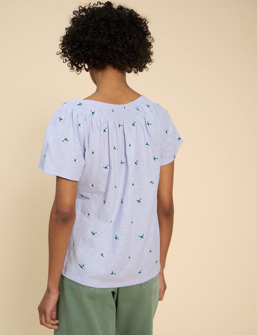 Pure Cotton Embroidered Top 4 of 6