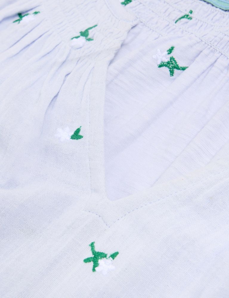 Pure Cotton Embroidered Top 6 of 6