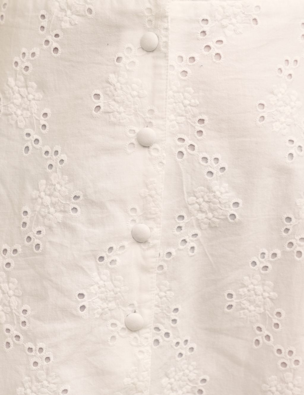 Pure Cotton Embroidered V-Neck Midi Dress 4 of 6