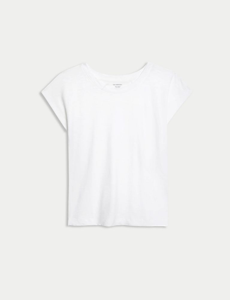 Pure Cotton Everyday Fit Slash Neck T-shirt 2 of 5