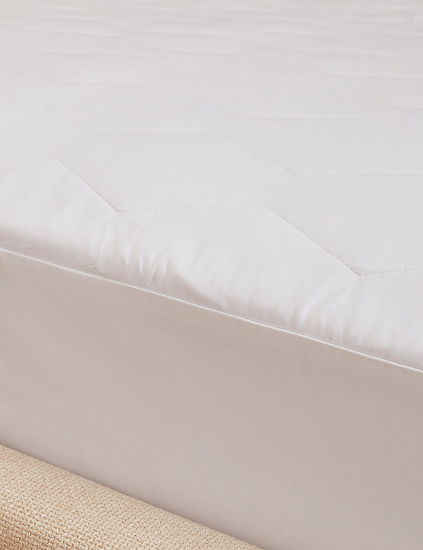 COLINNNN 25CM COTTON FITTED SKIRT EXTRA DEEP QUILTED MATTRESS PROTECTOR 