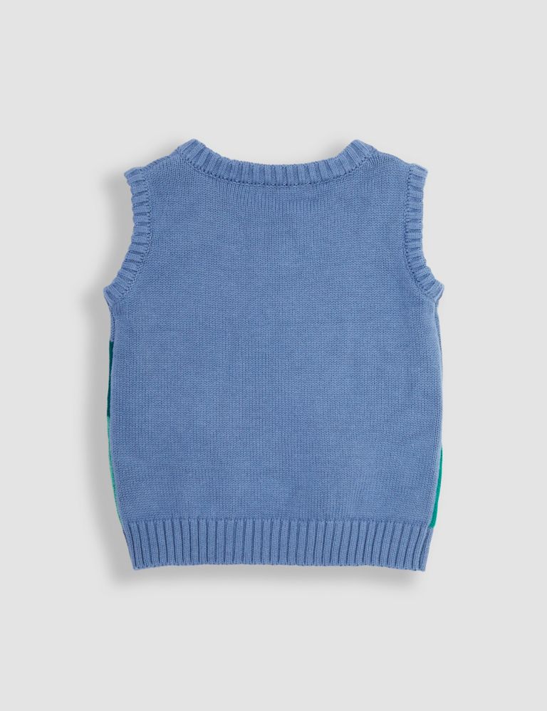 Pure Cotton Farm Knitted Vest (6 Mths-5 Yrs) 3 of 5