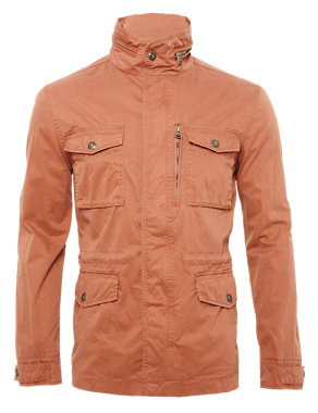 Pure Cotton Field Jacket Image 2 of 7