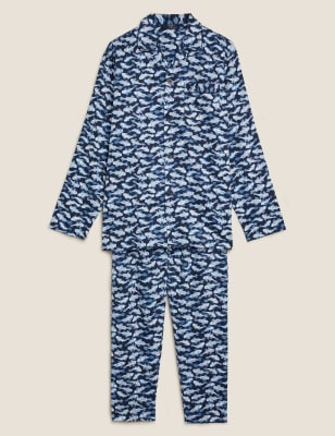 Mens cotton pyjamas discount marks and spencer