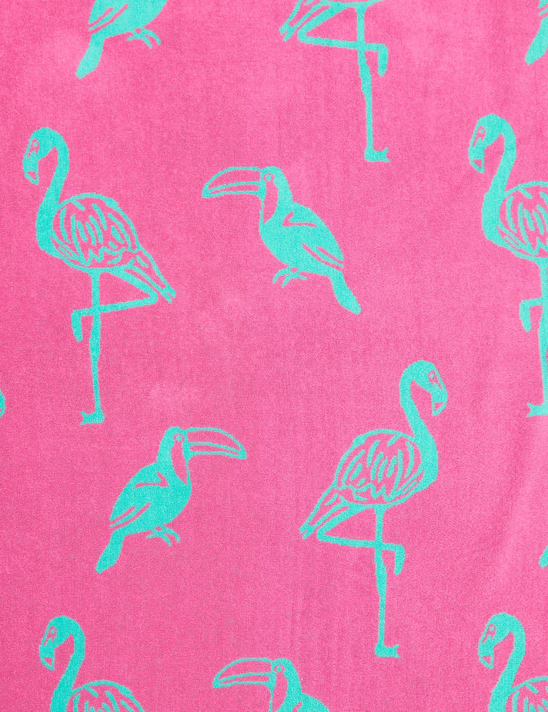 Pure Cotton Flamingo Beach Towel M S Collection M S