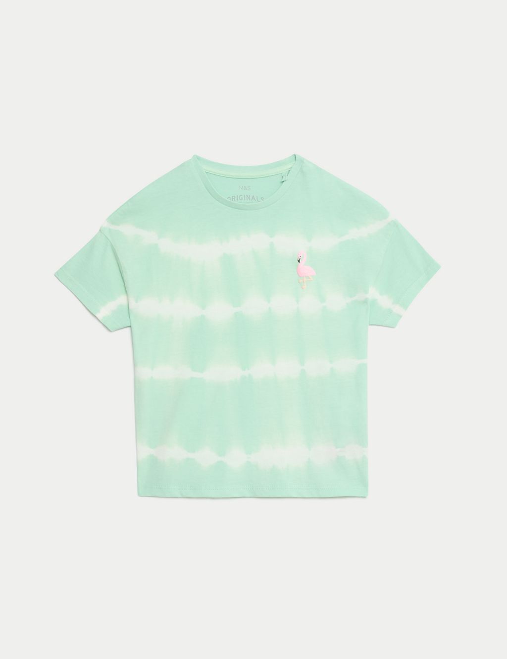 Pure Cotton Flamingo T Shirt (2-8 Yrs) 1 of 2