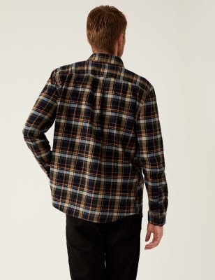 m&s mens check shirts