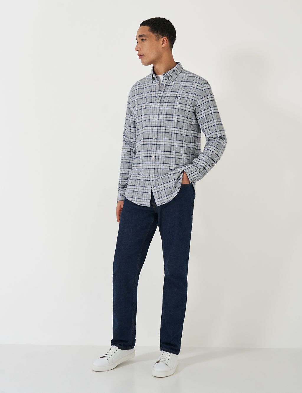 Pure Cotton Flannel Check Shirt 2 of 5