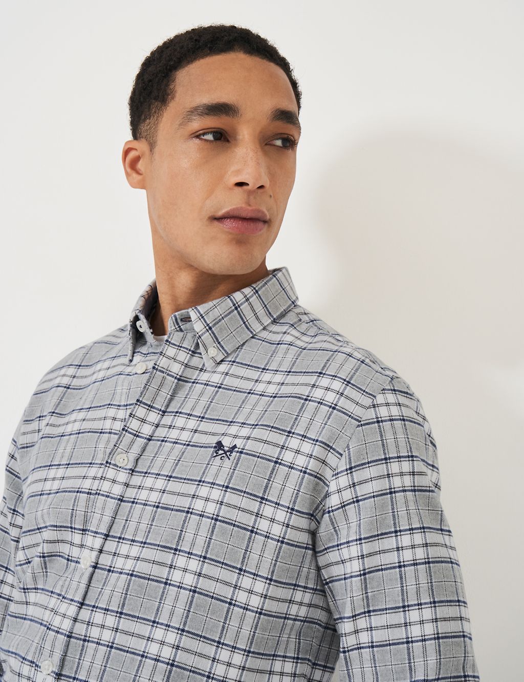 Pure Cotton Flannel Check Shirt 5 of 5