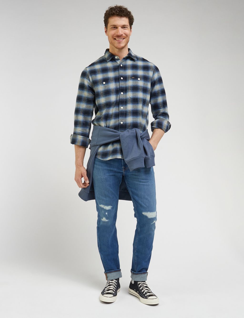 Pure Cotton Flannel Check Shirt 4 of 6