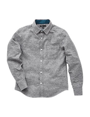 Pure Cotton Flannel Shirt (5-14 Years) Image 2 of 4