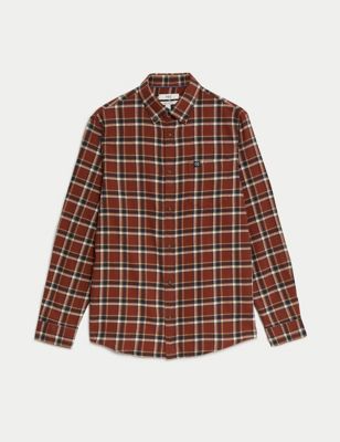 Pure Cotton Flannel Shirt Image 2 of 5