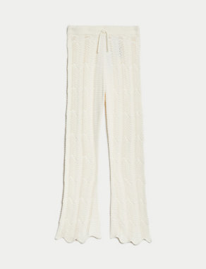 Pure Cotton Flared Trousers (6-16 Yrs) Image 2 of 4