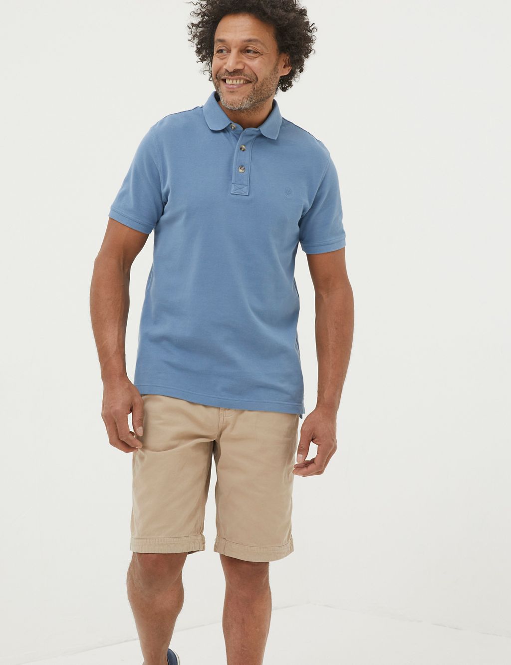 Pure Cotton Flat Front Chino Shorts 3 of 4