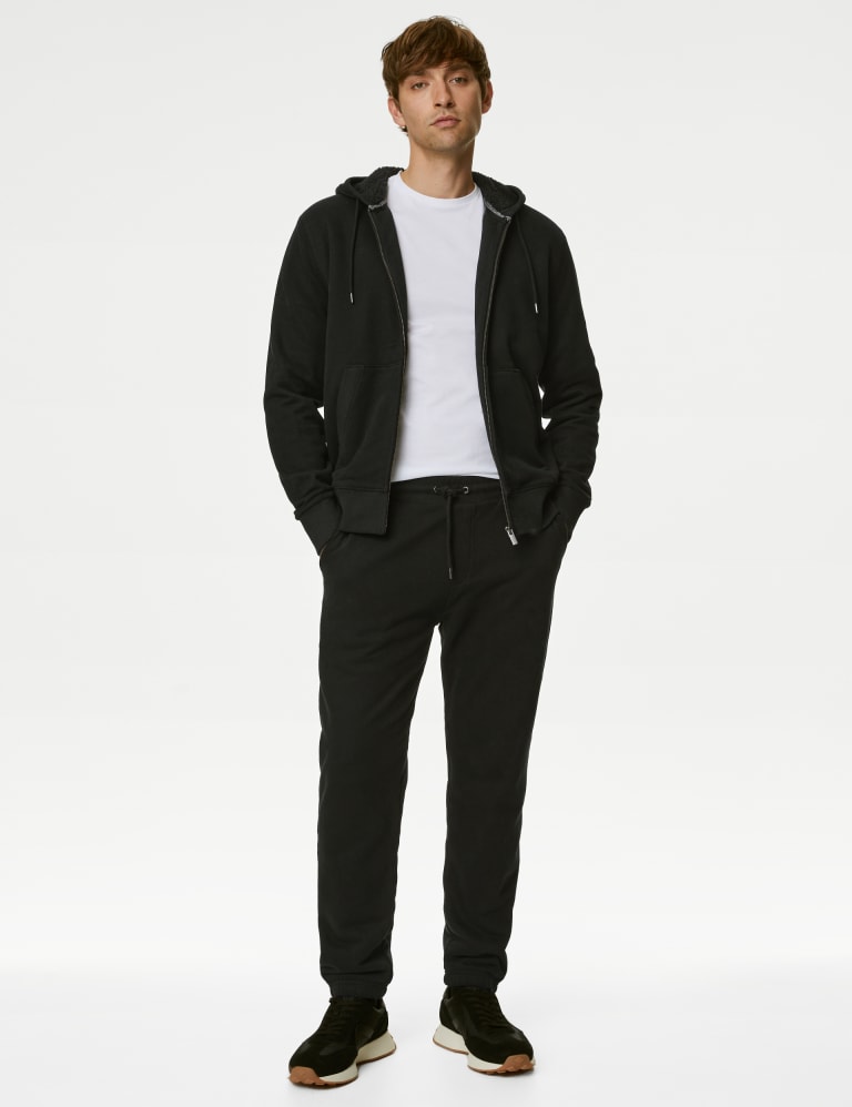 Pure Cotton Fleece Lined Hoodie M S Collection M S