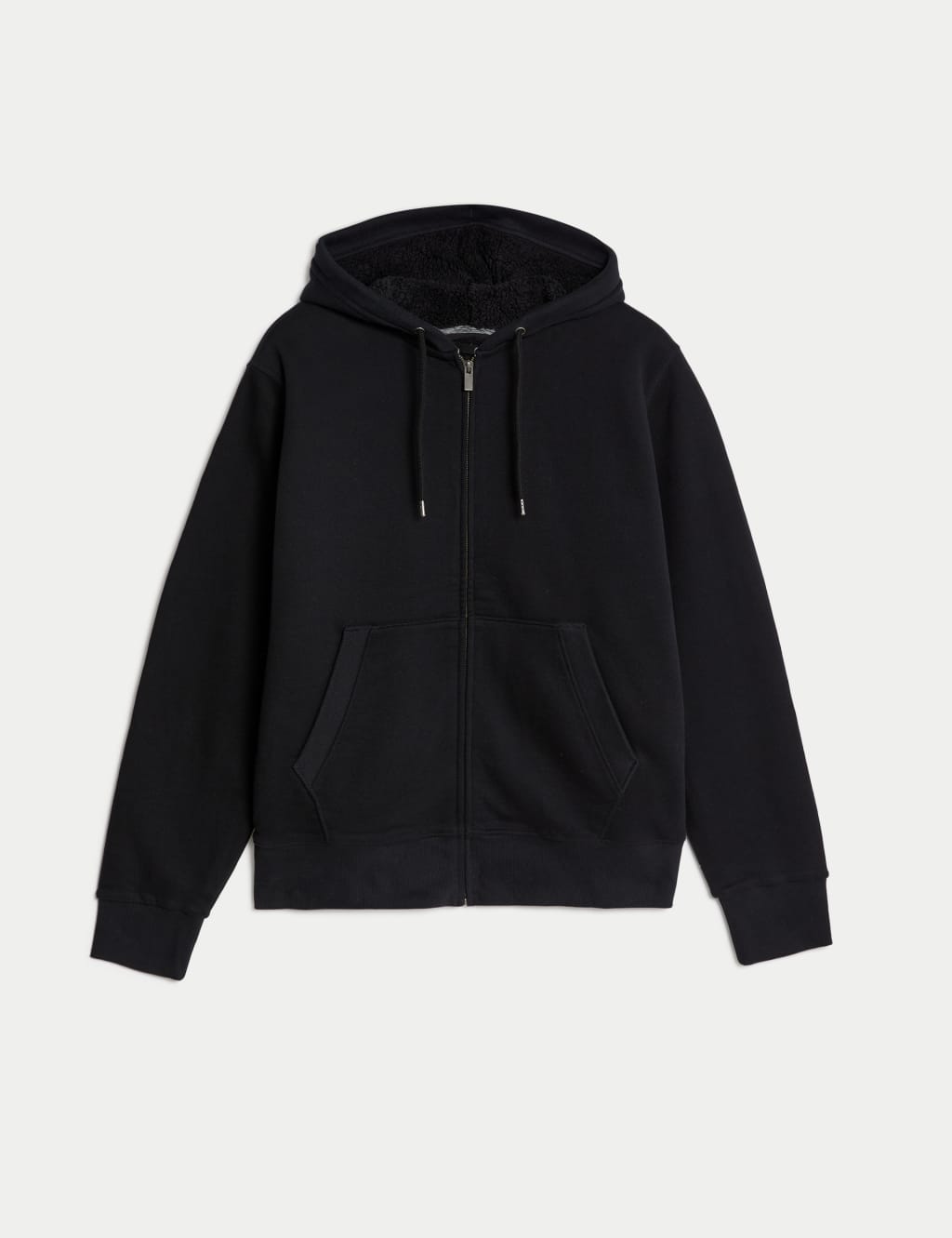 Pure Cotton Fleece Lined Hoodie M S Collection M S