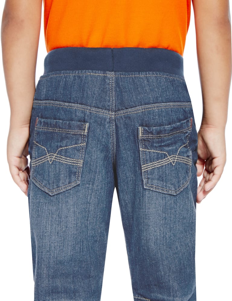 Pure Cotton Fleece Lined Jeans 1 7 Years M S