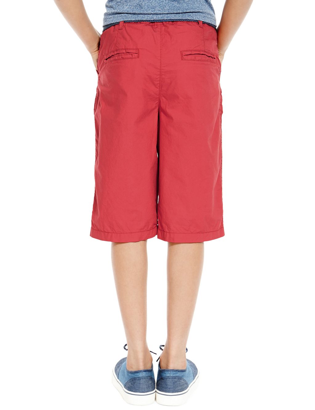 Pure Cotton Flightcloth Adjustable Waist Chino Shorts (5-14 Years) 2 of 3