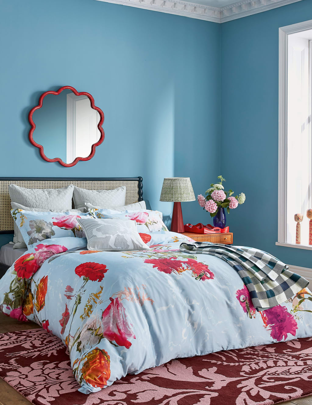 Red new arrivals oxford pillowcases
