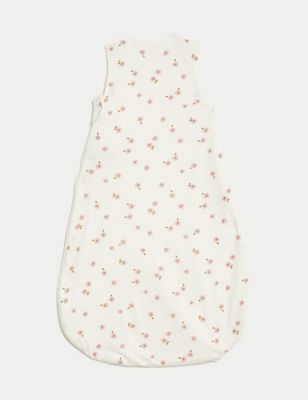Pure Cotton Floral 0.5 Tog Sleeping Bag (0-36 Mths) Image 2 of 3