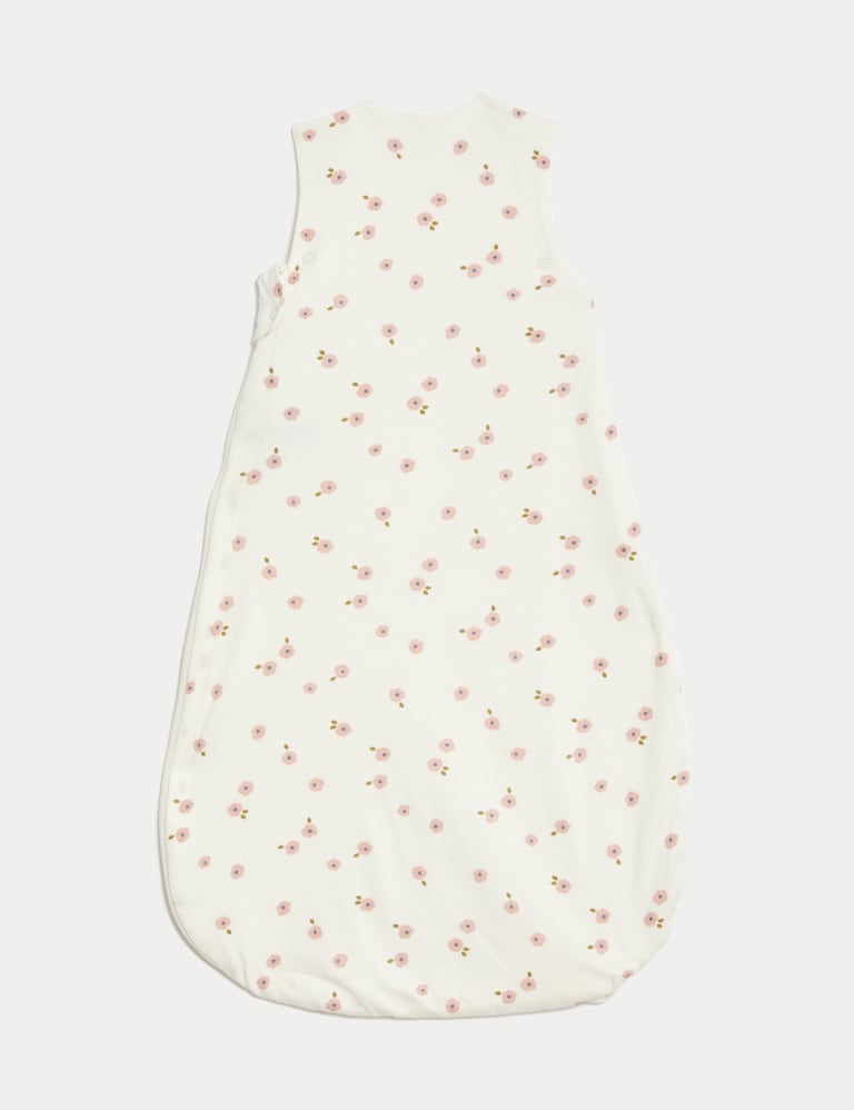 Pure Cotton Floral 0.5 Tog Sleeping Bag (036 Mths) M&S Collection M&S