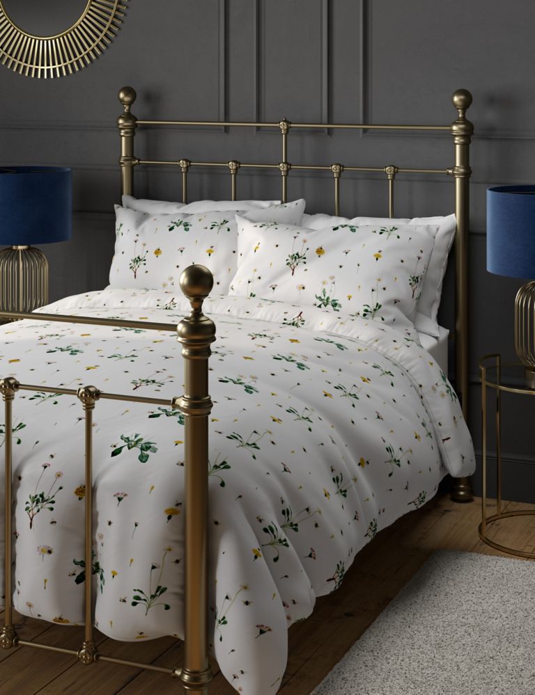 Pure Cotton Floral Bedding Set, M&S Collection