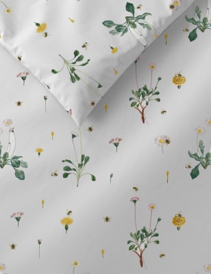 Pure Cotton Floral Bedding Set | M&S Collection | M&S