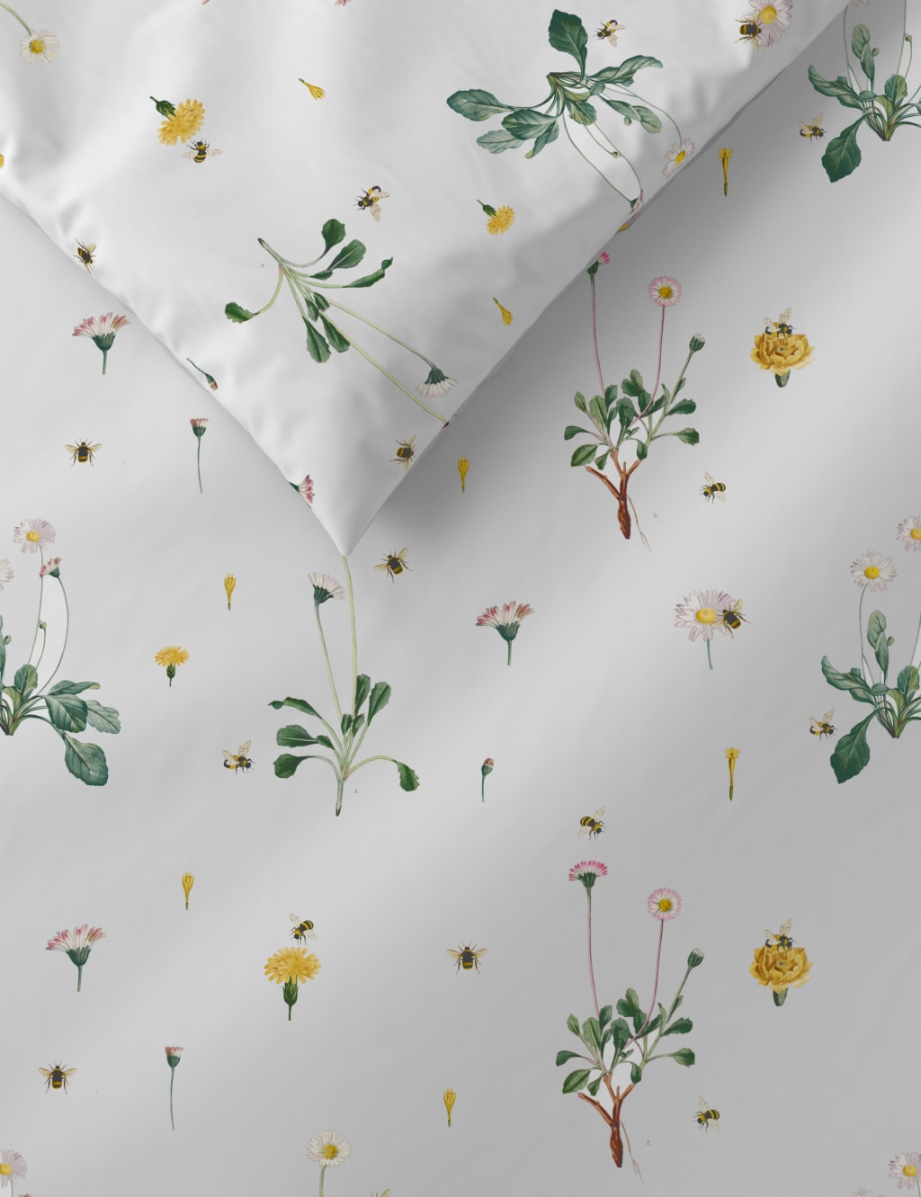 Pure Cotton Floral Bedding Set M&S Collection M&S