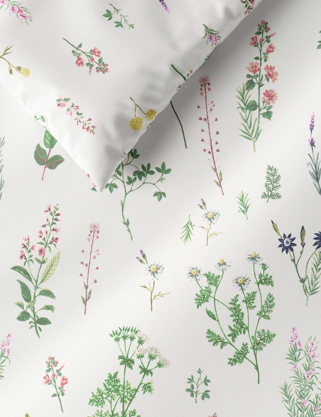 Pure Cotton Floral Bedding Set M&S