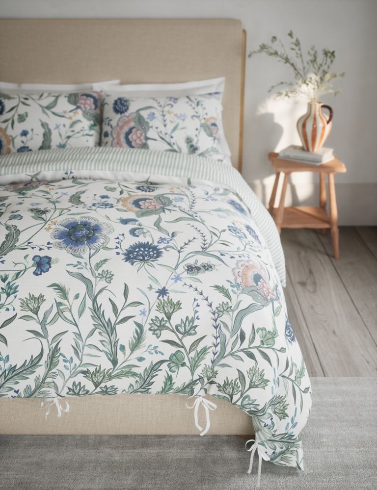Pure Cotton Floral Bedding Set 1 of 5