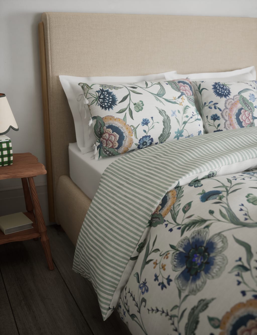 Pure Cotton Floral Bedding Set M&S Collection M&S
