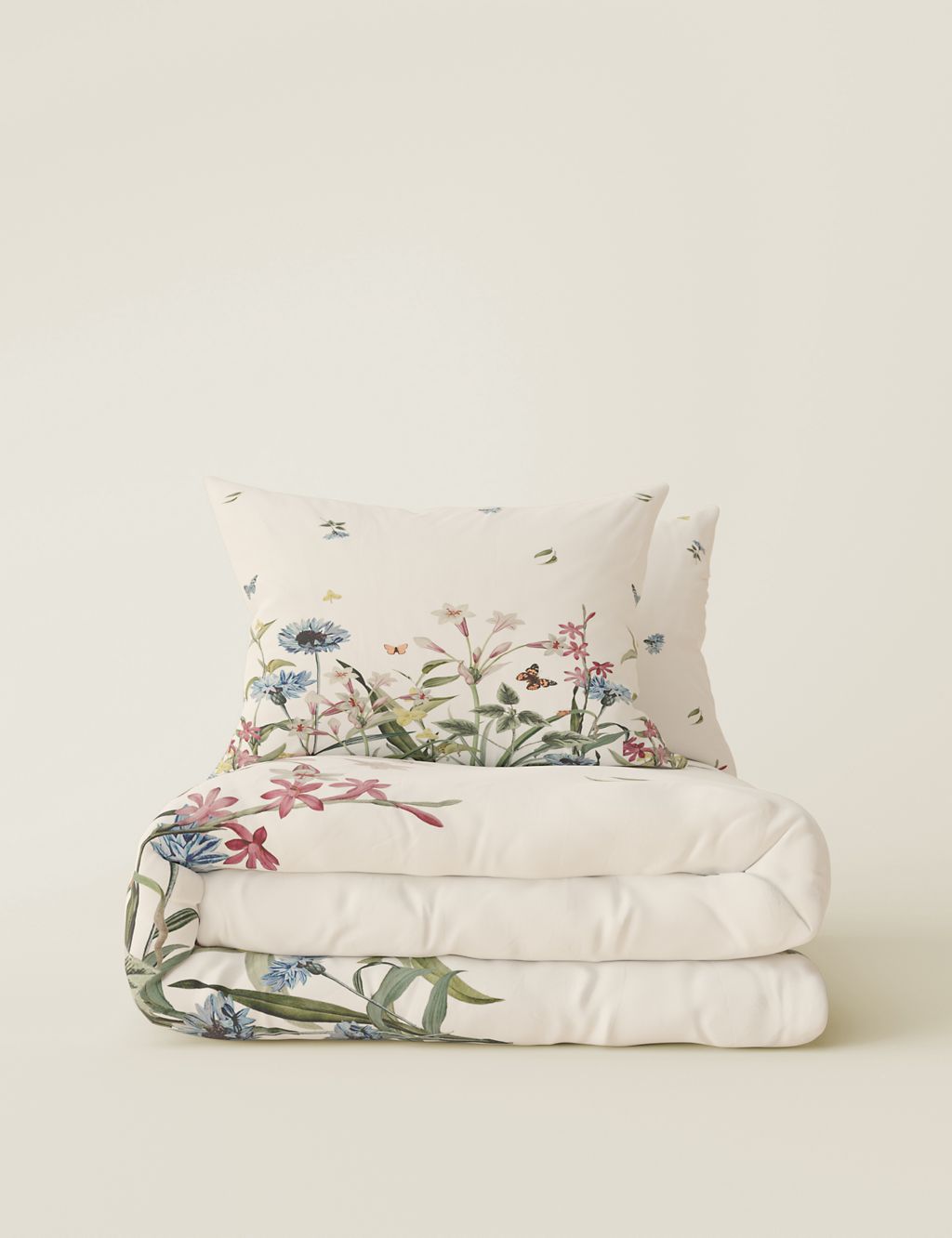 Pure Cotton Floral Bedding Set 1 of 4