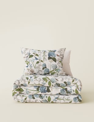 Pure Cotton Floral Bedding Set | M&S Collection | M&S