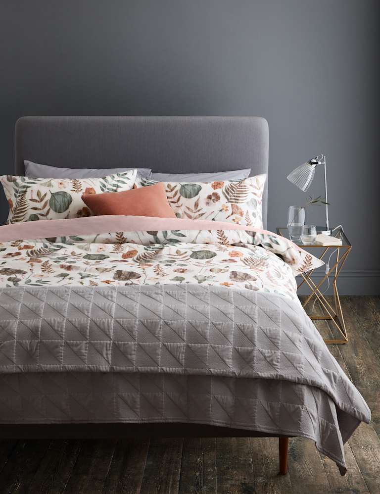 Pure Cotton Floral Bedding Set M&S