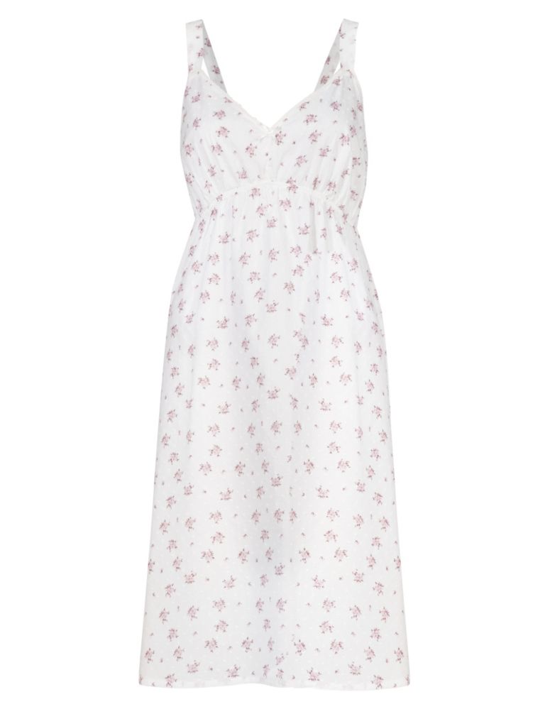 Pure Cotton Floral Chemise with Cool Comfort™ Technology 4 of 5