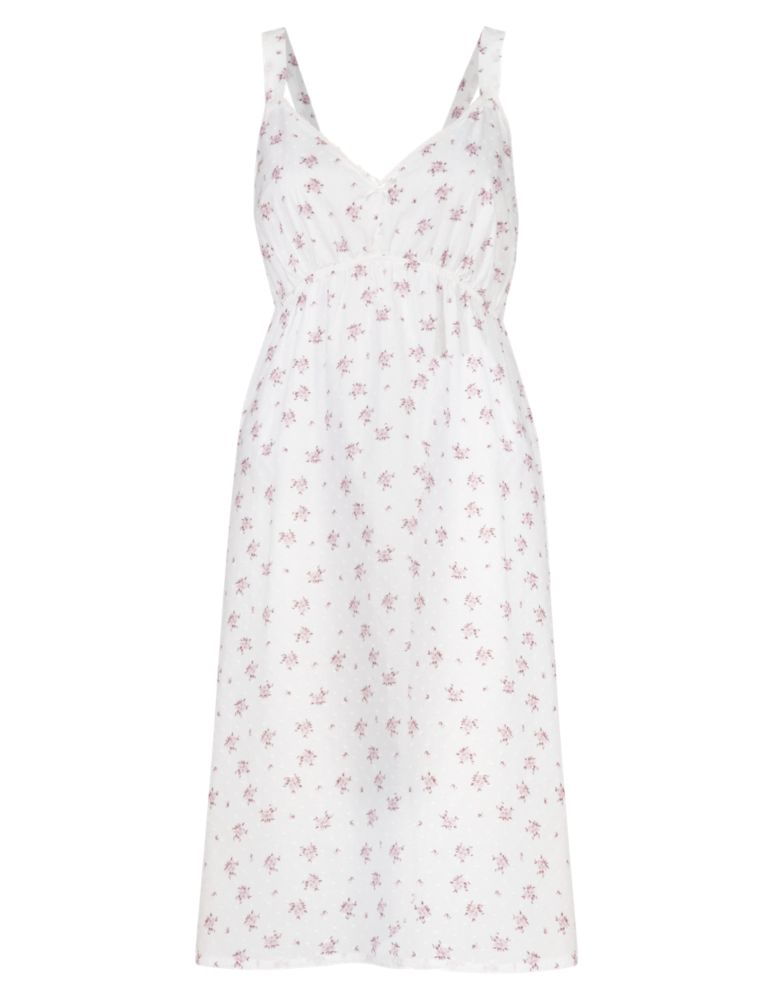 Pure Cotton Floral Chemise with Cool Comfort™ Technology 3 of 5