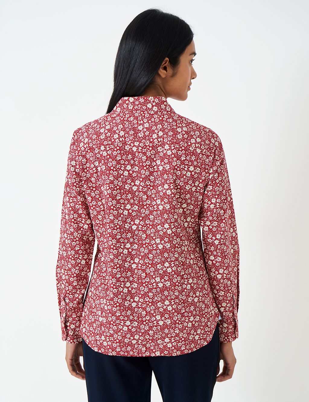 Pure Cotton Floral Collared Shirt 4 of 5